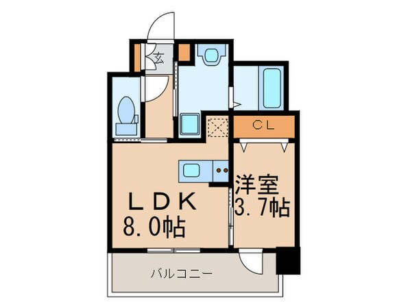 イクシオン美野島の物件間取画像